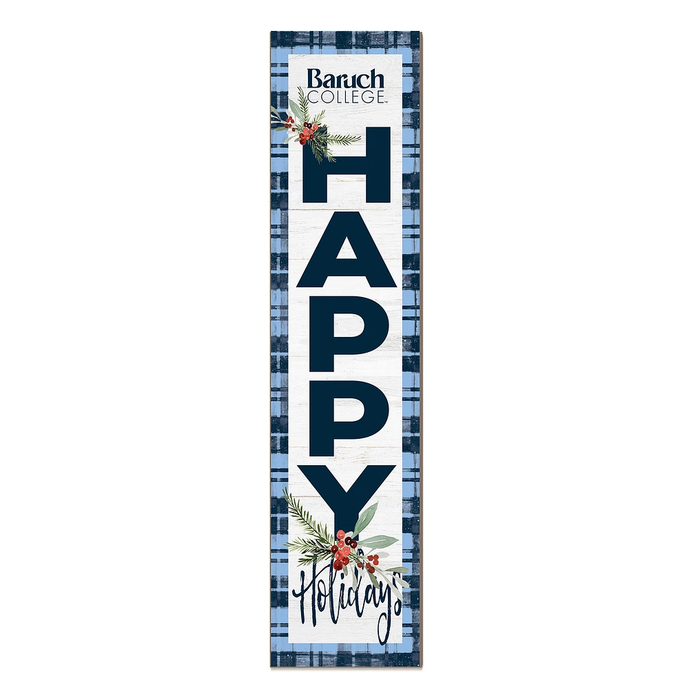 CUNY Baruch College 12'' x 48'' Outdoor Merry Christmas Leaner