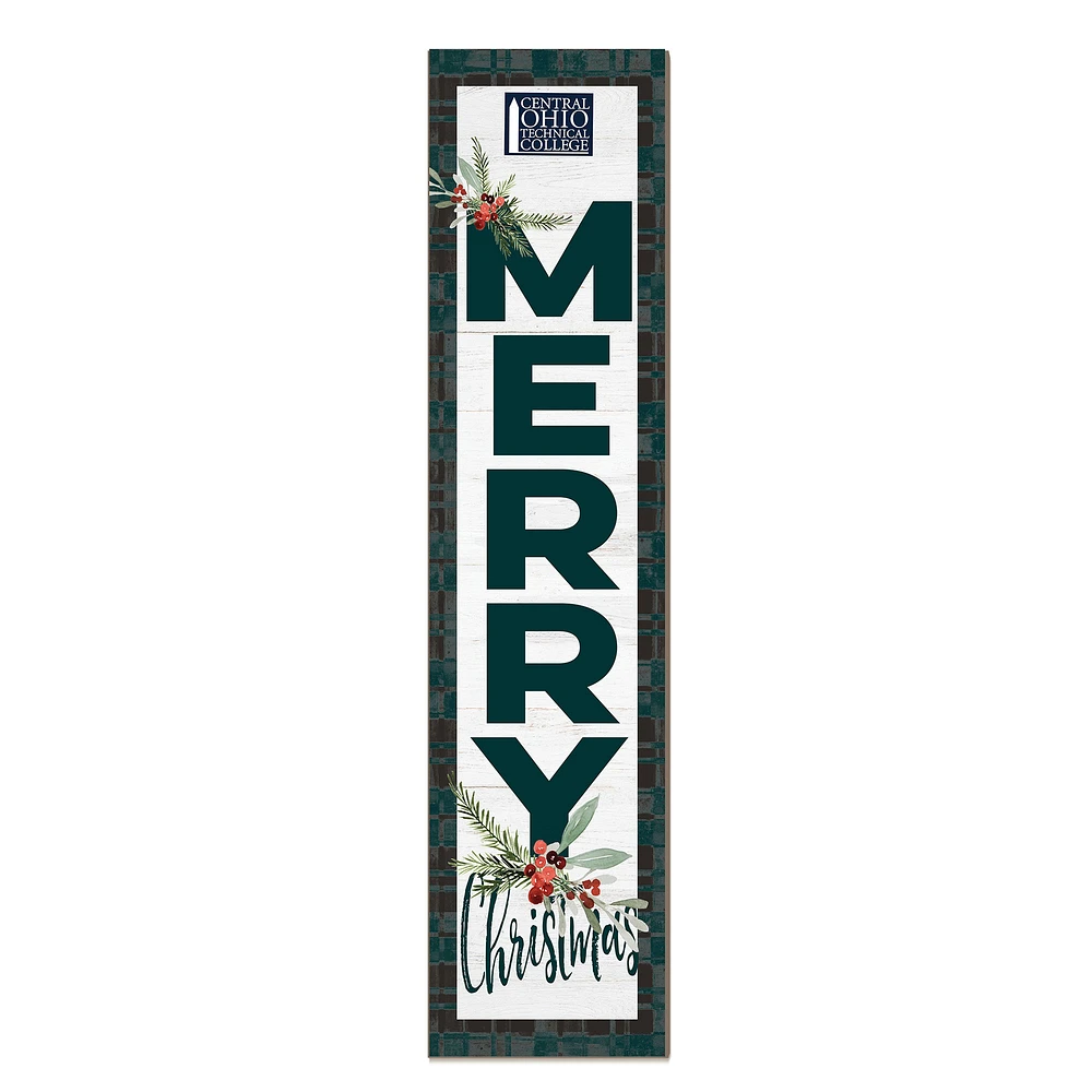 Central Ohio Technical College 12'' x 48'' Outdoor Merry Christmas Leaner