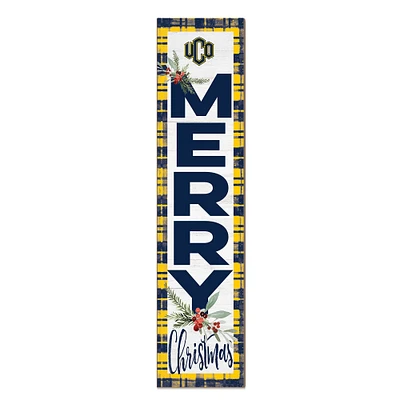 Central Oklahoma Bronchos 12'' x 48'' Outdoor Merry Christmas Leaner