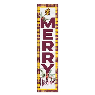 Central State Marauders 12'' x 48'' Outdoor Merry Christmas Leaner