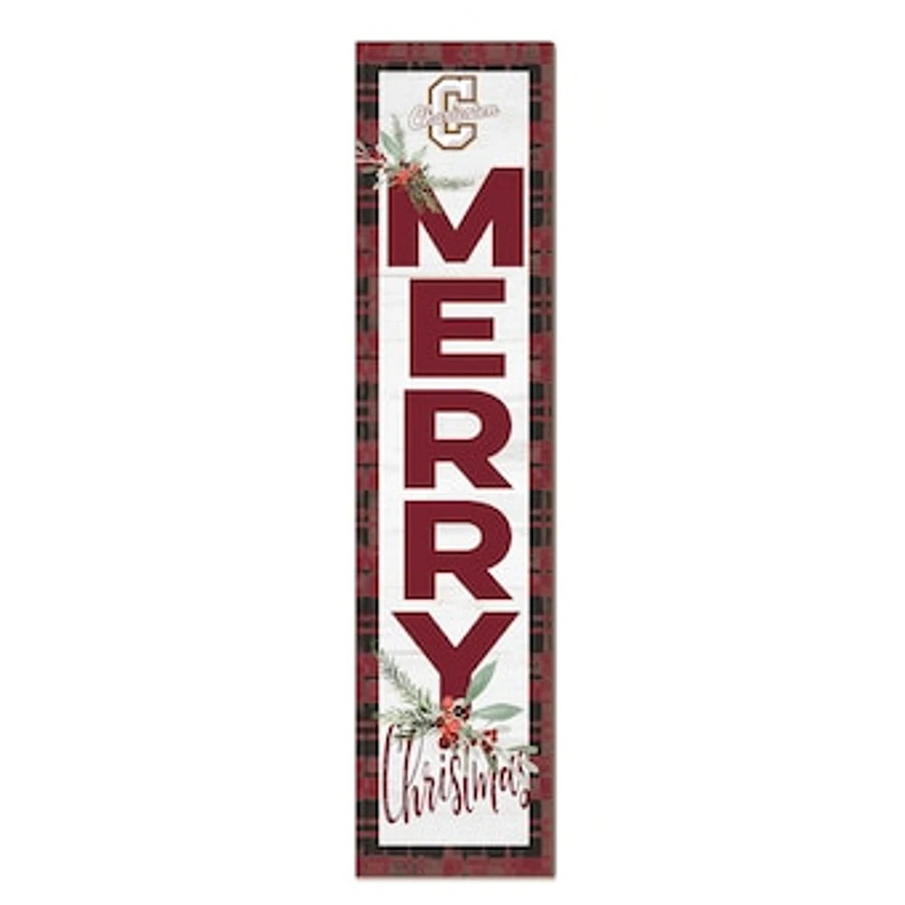 Charleston Cougars 12'' x 48'' Outdoor Merry Christmas Leaner