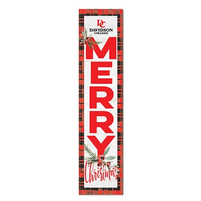 Davidson Wildcats 12'' x 48'' Outdoor Merry Christmas Leaner