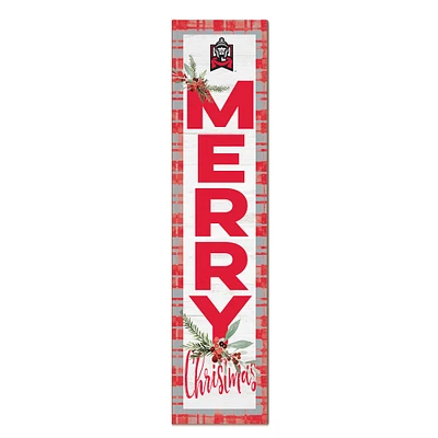 East Stroudsburg Warriors 12'' x 48'' Outdoor Merry Christmas Leaner