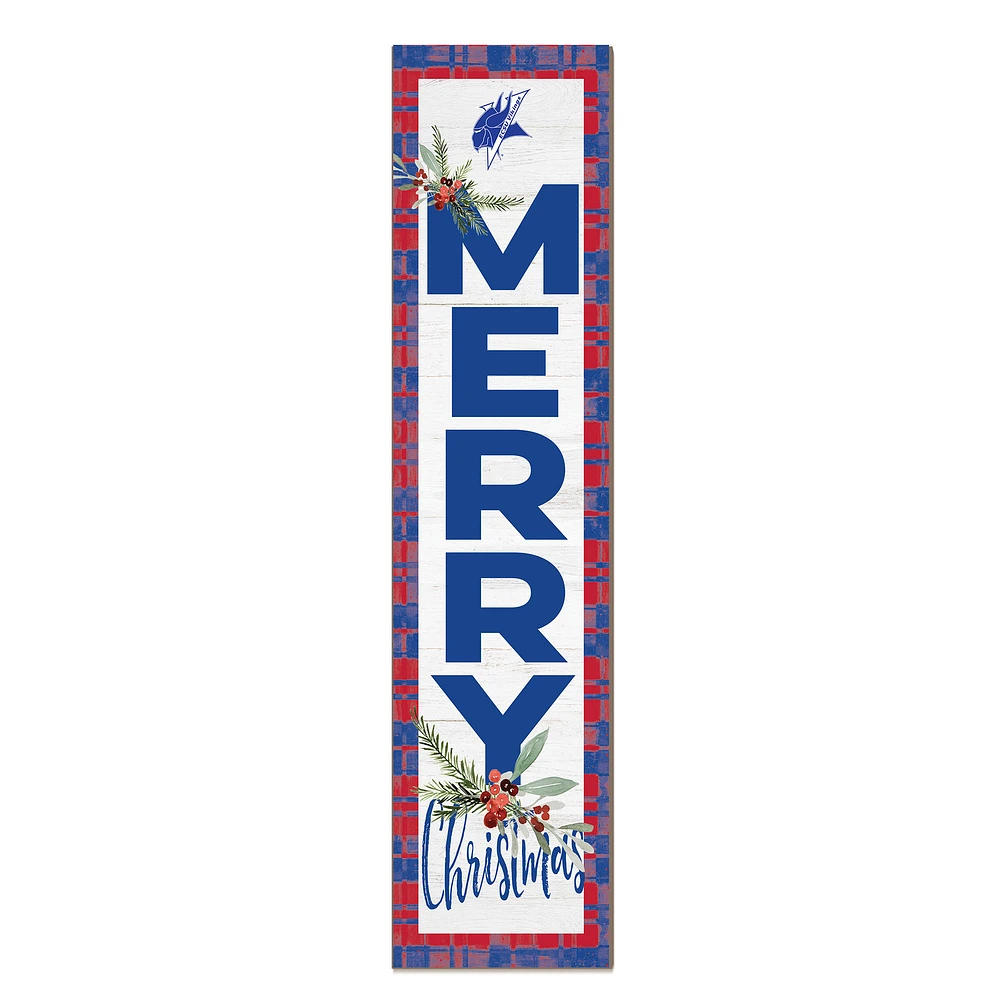 Elizabeth City State University Vikings 12'' x 48'' Outdoor Merry Christmas Leaner