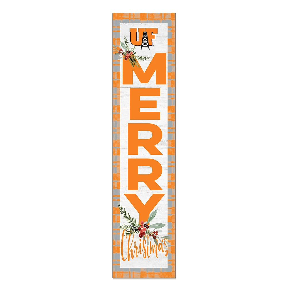 Findlay Oilers 12'' x 48'' Outdoor Merry Christmas Leaner