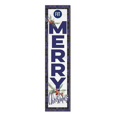 SUNY Fashion Institute of Technology Tigers 12'' x 48'' Outdoor Merry Christmas Leaner