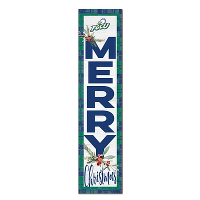 Florida Gulf Coast Eagles 12'' x 48'' Outdoor Merry Christmas Leaner