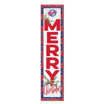 Florida Southern Mocs 12'' x 48'' Outdoor Merry Christmas Leaner