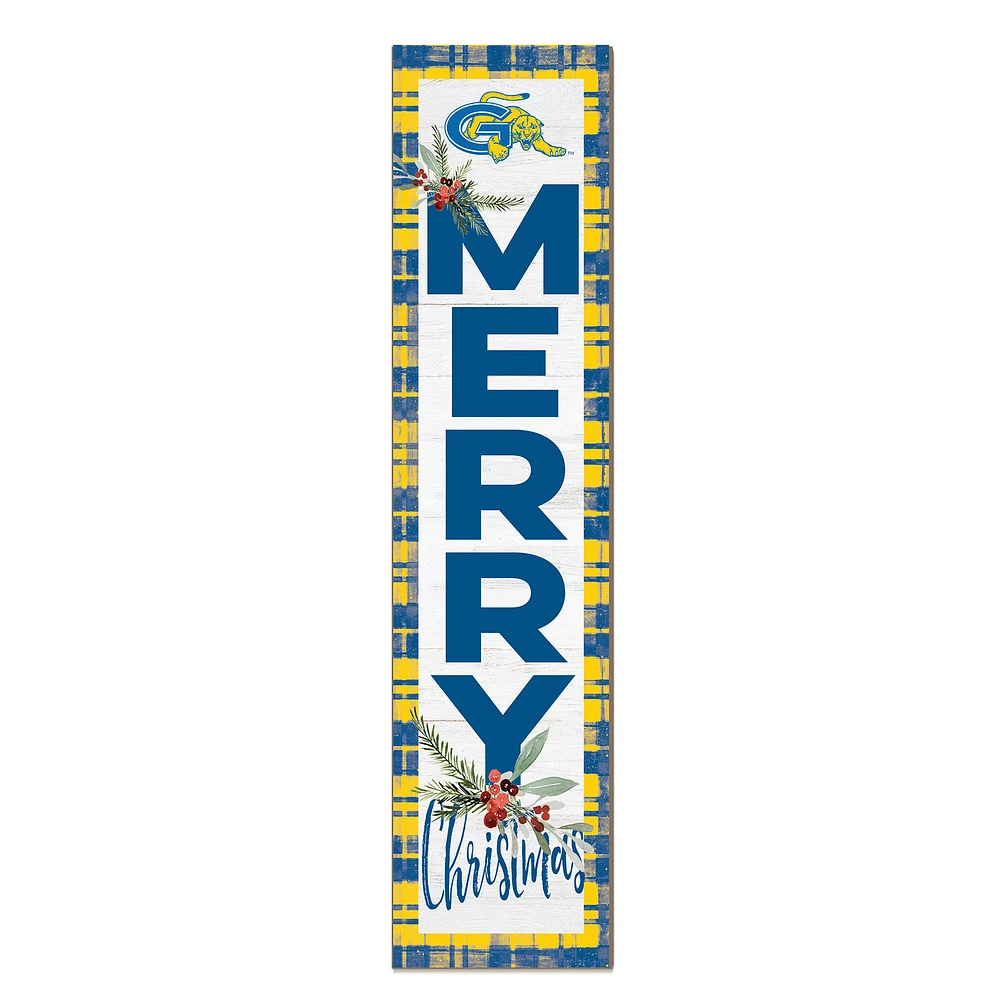 SUNY Genesee Community College 12'' x 48'' Outdoor Merry Christmas Leaner