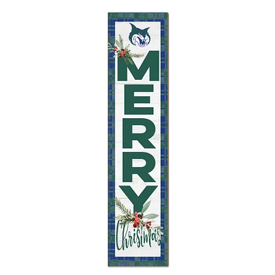 Georgia College Bobcats 12'' x 48'' Outdoor Merry Christmas Leaner