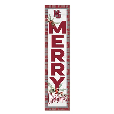 Hampden-Sydney College Tigers 12'' x 48'' Outdoor Merry Christmas Leaner