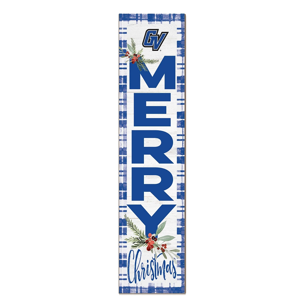 Grand Valley State Lakers 12'' x 48'' Outdoor Merry Christmas Leaner
