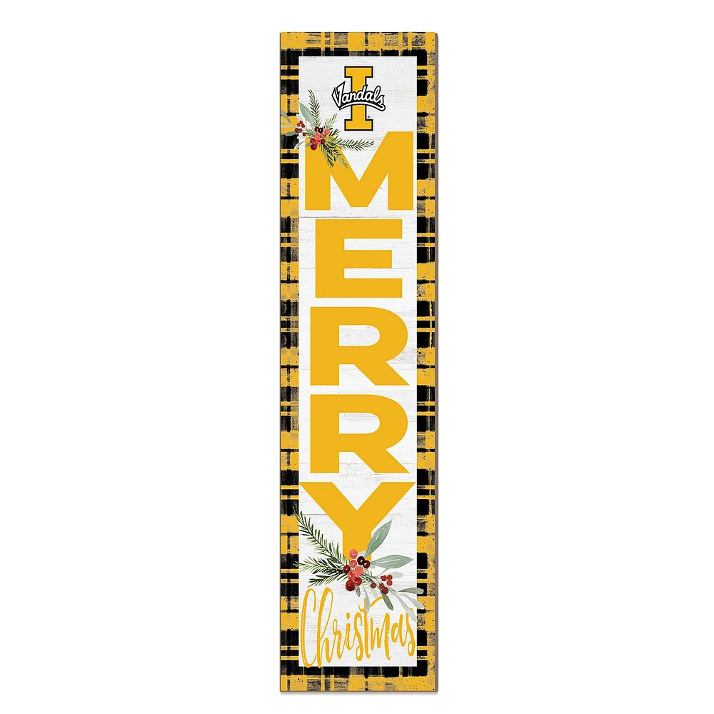 Idaho Vandals 12'' x 48'' Outdoor Merry Christmas Leaner