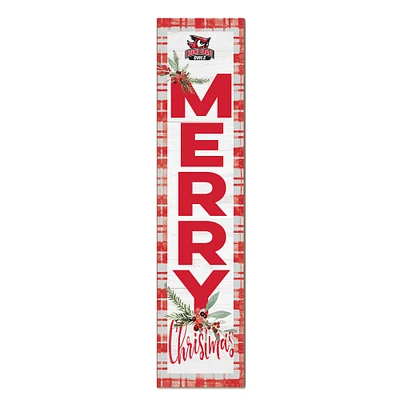 Keene State Owls 12'' x 48'' Outdoor Merry Christmas Leaner