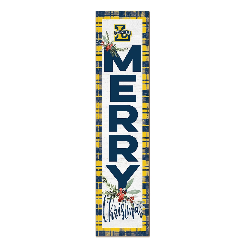 La Salle Explorers 12'' x 48'' Outdoor Merry Christmas Leaner