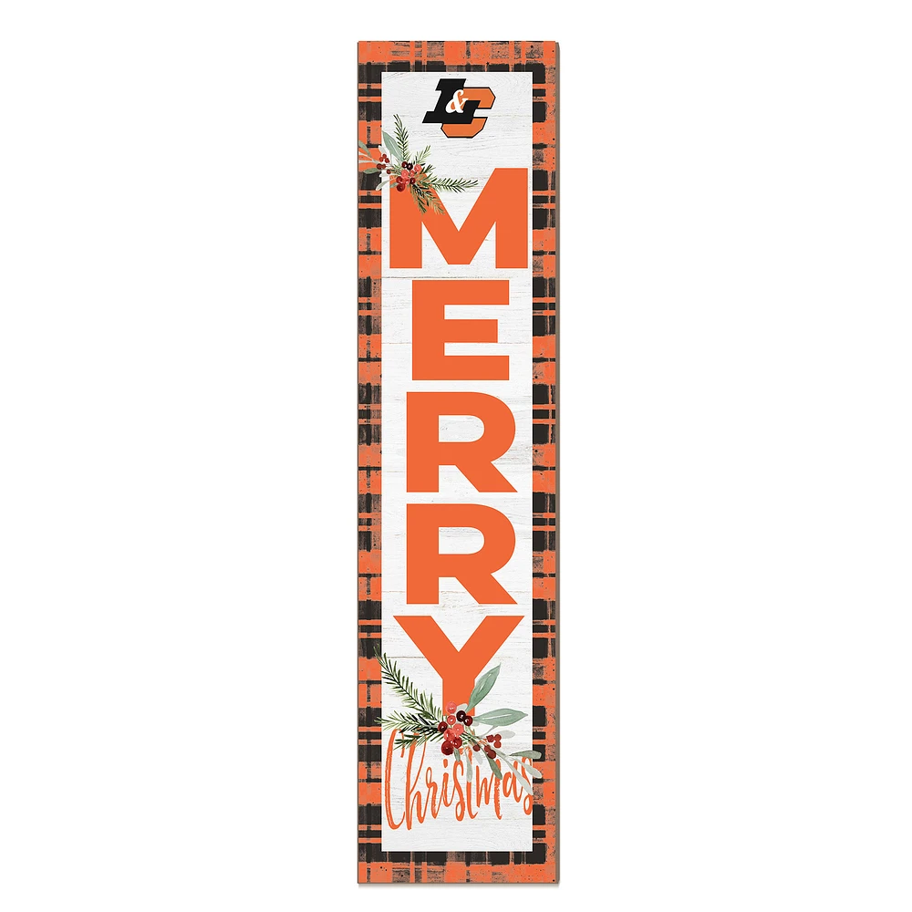 Lewis & Clark College Pioneers 12'' x 48'' Outdoor Merry Christmas Leaner