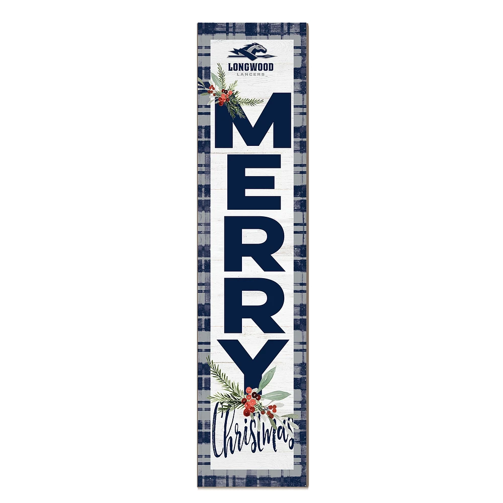 Longwood Lancers 12'' x 48'' Outdoor Merry Christmas Leaner