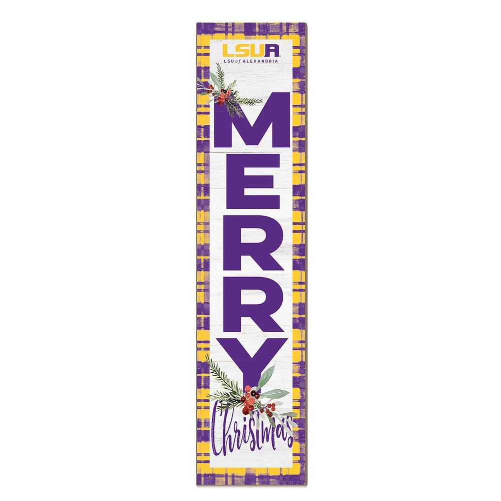 LSUA Generals 12'' x 48'' Outdoor Merry Christmas Leaner