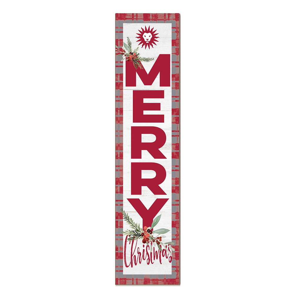 Loyola Marymount Lions 12'' x 48'' Outdoor Merry Christmas Leaner