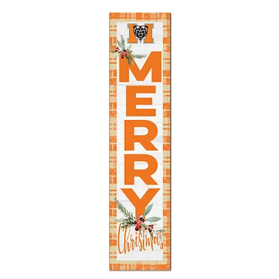Mercer Bears 12'' x 48'' Outdoor Merry Christmas Leaner