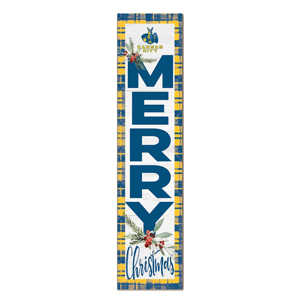 UMKC Kangaroos 12'' x 48'' Outdoor Merry Christmas Leaner