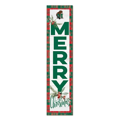 Minot State Beavers 12'' x 48'' Outdoor Merry Christmas Leaner