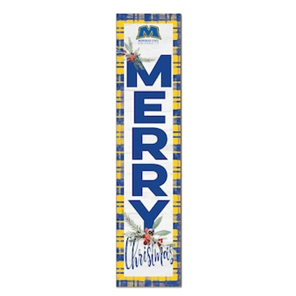 Morehead State Eagles 12'' x 48'' Outdoor Merry Christmas Leaner