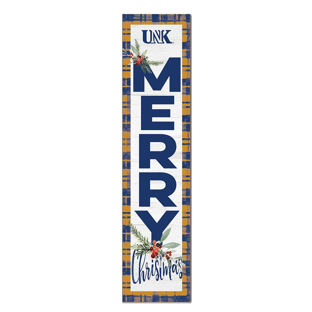 Nebraska-Kearney Lopers 12'' x 48'' Outdoor Merry Christmas Leaner