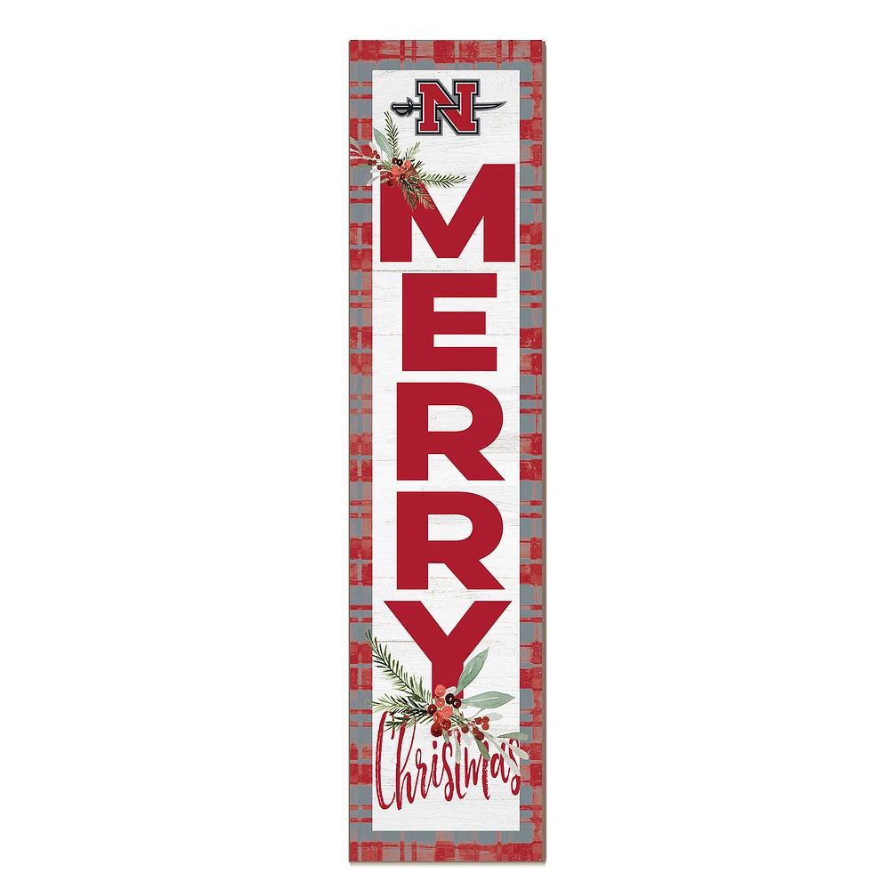 Nicholls State Colonels 12'' x 48'' Outdoor Merry Christmas Leaner