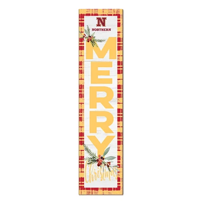 Northern State University Wolves 12'' x 48'' Outdoor Merry Christmas Leaner