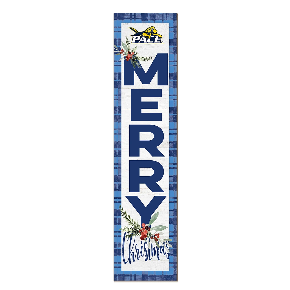 Pace University Setters 12'' x 48'' Outdoor Merry Christmas Leaner