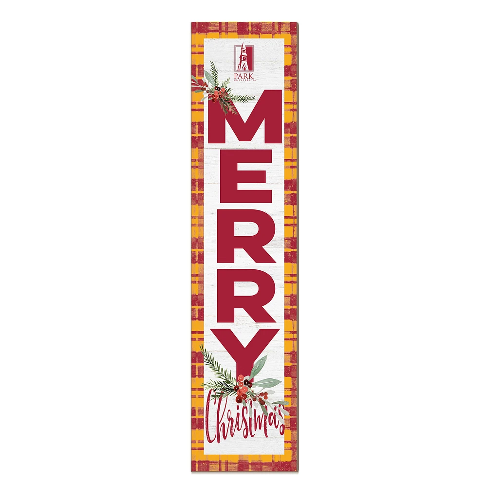 Park Pirates 12'' x 48'' Outdoor Merry Christmas Leaner