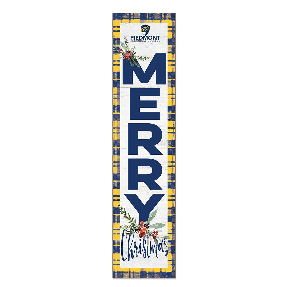 Piedmont Technical College 12'' x 48'' Outdoor Merry Christmas Leaner