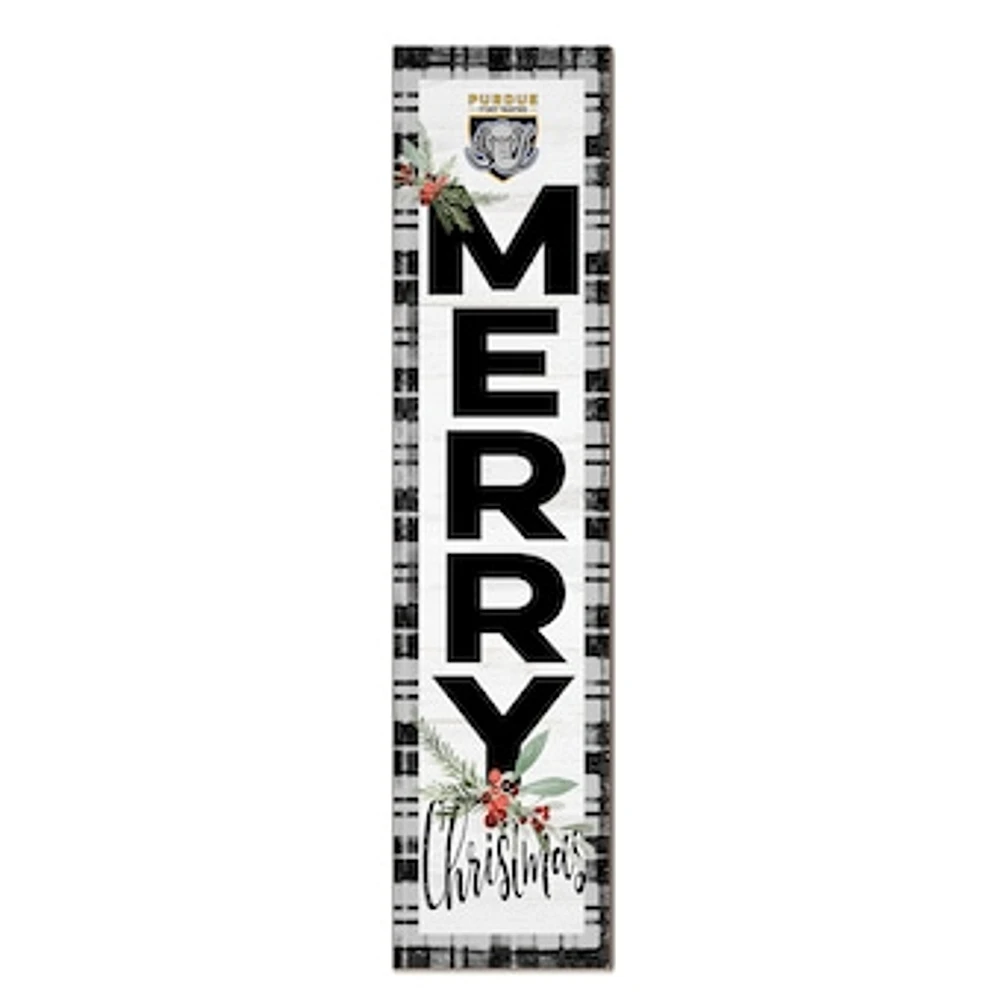 Purdue Fort Wayne Mastodons 12'' x 48'' Outdoor Merry Christmas Leaner