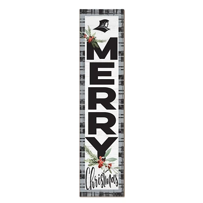 Providence Friars 12'' x 48'' Outdoor Merry Christmas Leaner