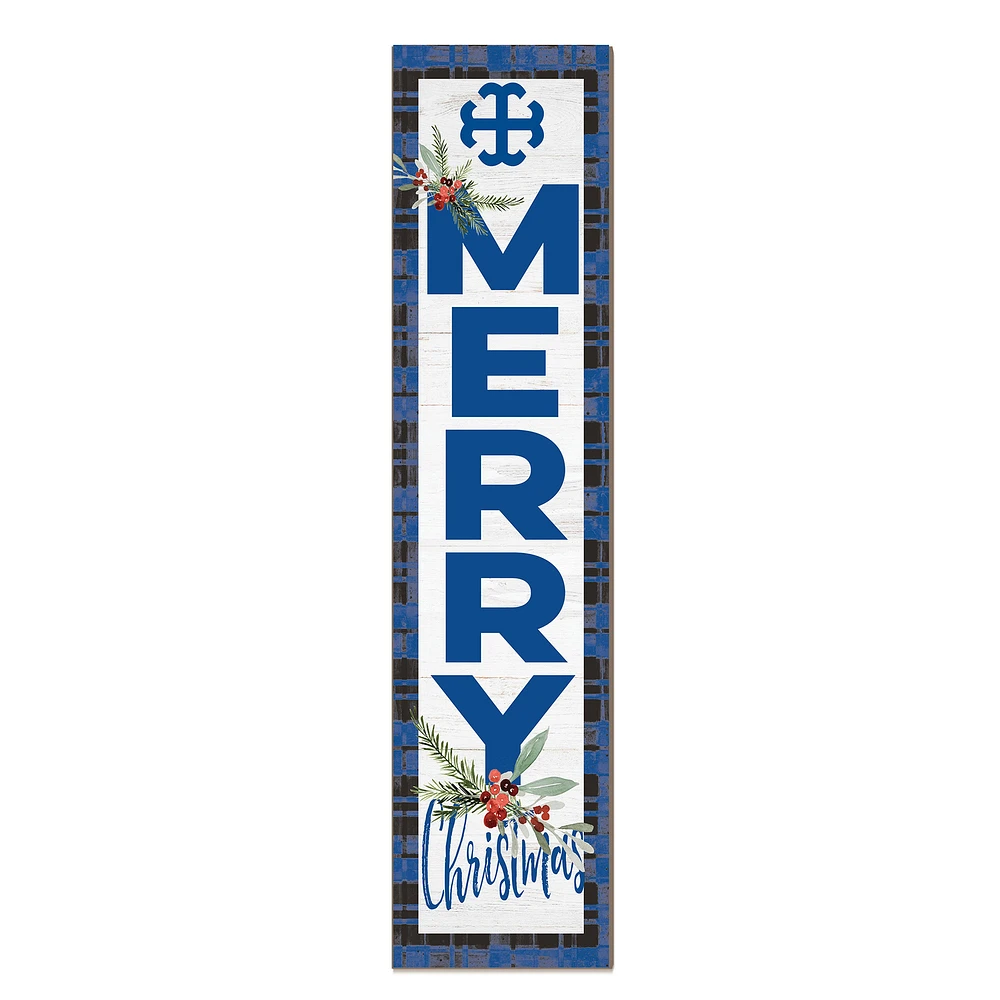 Saint Mary's Belles 12'' x 48'' Outdoor Merry Christmas Leaner