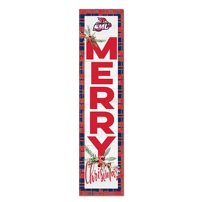 St. Mary's Cardinals 12'' x 48'' Outdoor Merry Christmas Leaner