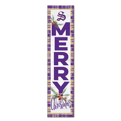 Sewanee Tigers 12'' x 48'' Outdoor Merry Christmas Leaner
