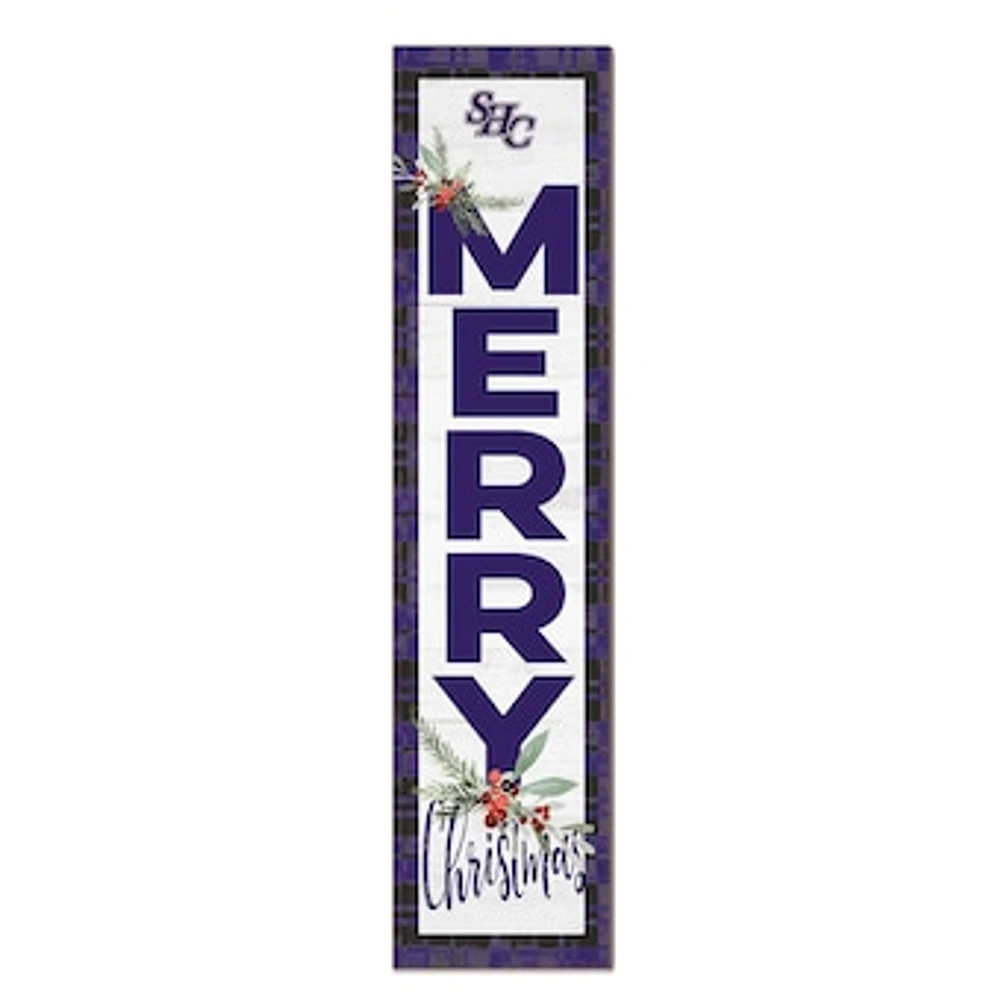 Spring Hill Badgers 12'' x 48'' Outdoor Merry Christmas Leaner