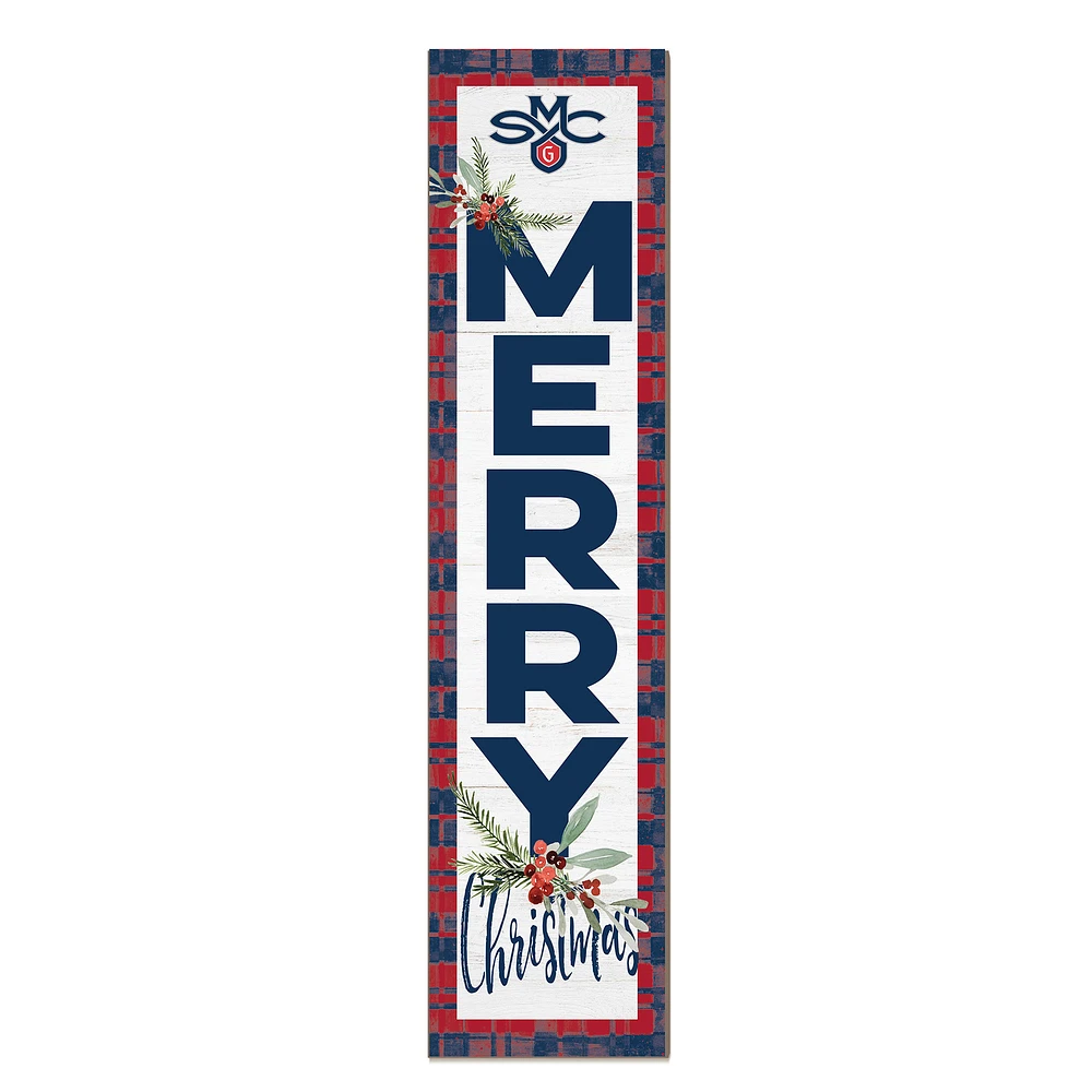 Saint Mary's Gaels 12'' x 48'' Outdoor Merry Christmas Leaner