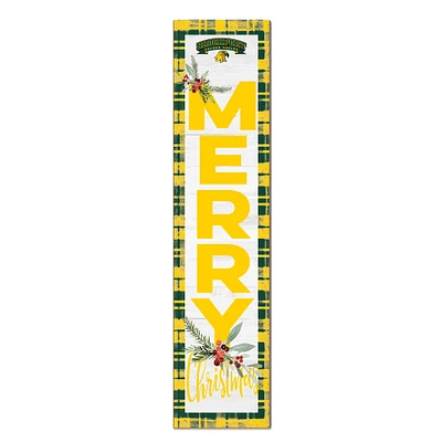 SUNY Brockport Golden Eagles 12'' x 48'' Outdoor Merry Christmas Leaner