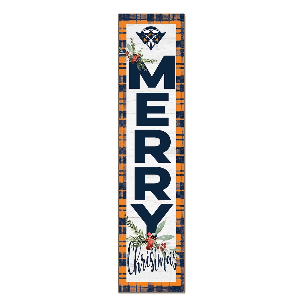 Tennessee-Martin Skyhawks 12'' x 48'' Outdoor Merry Christmas Leaner