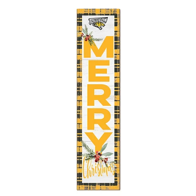 Towson Tigers 12'' x 48'' Outdoor Merry Christmas Leaner
