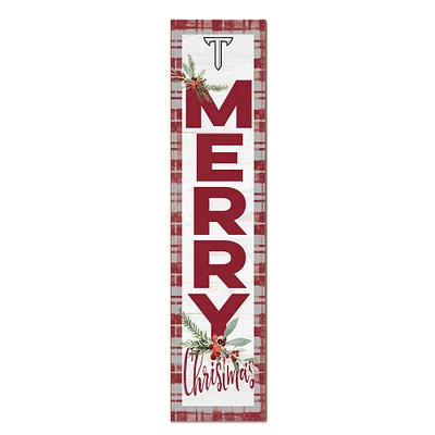 Troy University Trojans 12'' x 48'' Outdoor Merry Christmas Leaner