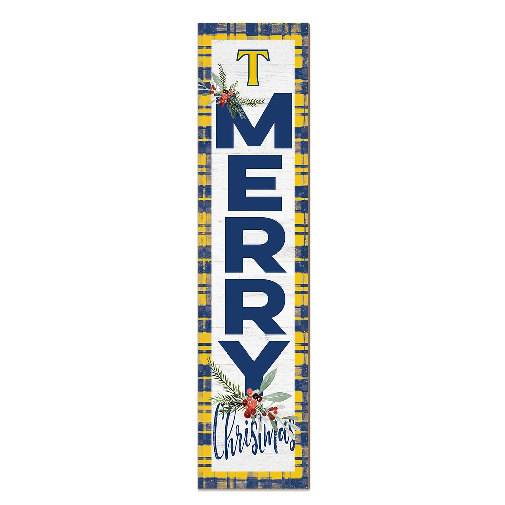 Trinity Bantams 12'' x 48'' Outdoor Merry Christmas Leaner