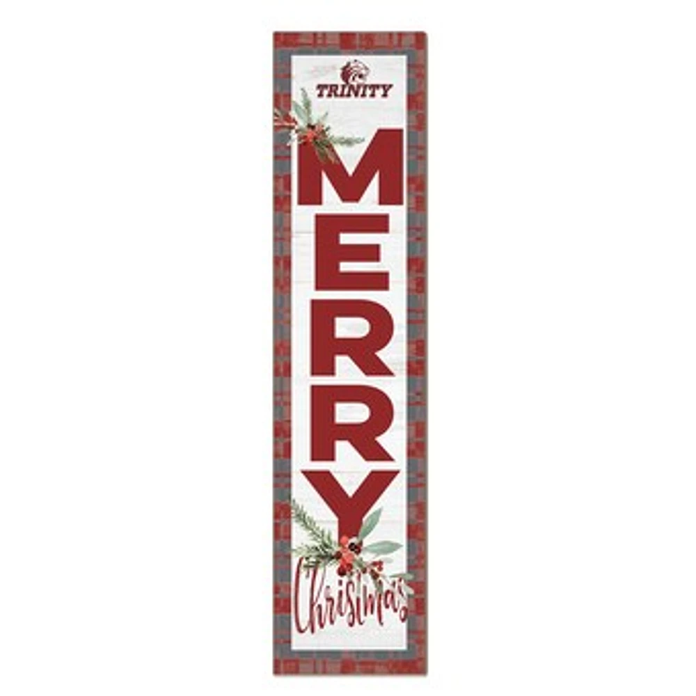 Trinity Tigers 12'' x 48'' Outdoor Merry Christmas Leaner