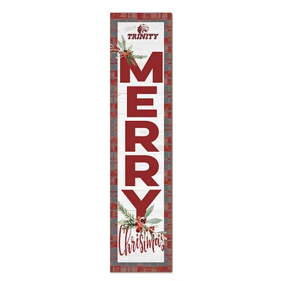 Trinity Tigers 12'' x 48'' Outdoor Merry Christmas Leaner