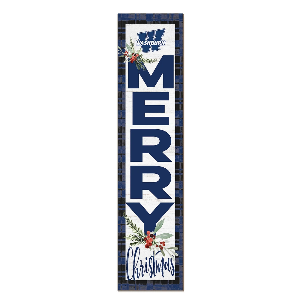 Washburn Ichabods 12'' x 48'' Outdoor Merry Christmas Leaner