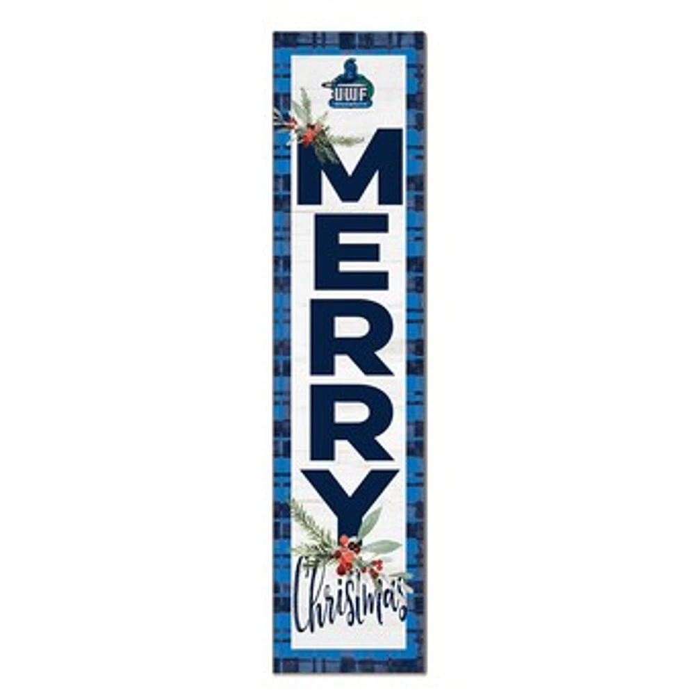 West Florida Argonauts 12'' x 48'' Outdoor Merry Christmas Leaner