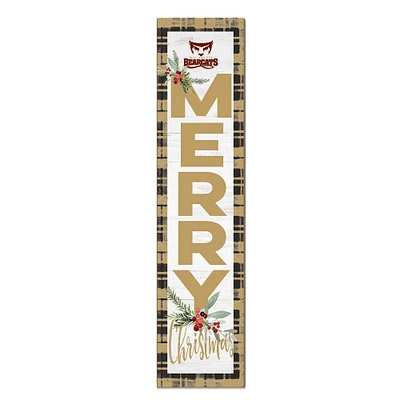 Willamette Bearcats 12'' x 48'' Outdoor Merry Christmas Leaner